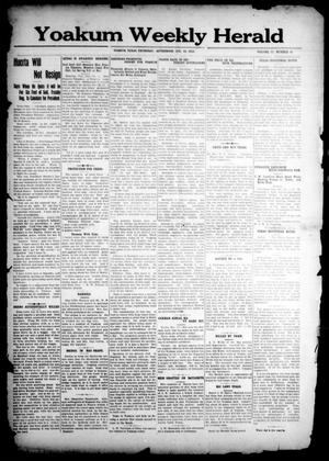 Yoakum Weekly Herald (Yoakum, Tex.), Vol. 17, No. 51, Ed. 1 Thursday, October 23, 1913