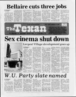 The Texan (Bellaire, Tex.), Vol. 34, No. 24, Ed. 1 Wednesday, February 18, 1987