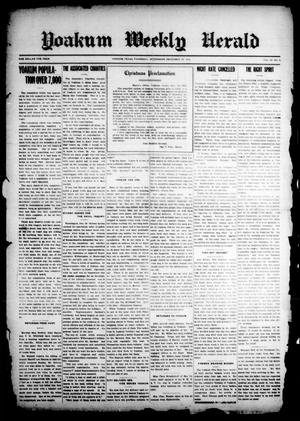 Yoakum Weekly Herald (Yoakum, Tex.), Vol. 20, No. 5, Ed. 1 Thursday, December 24, 1914