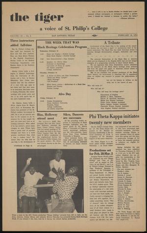 Primary view of The Tiger (San Antonio, Tex.), Vol. 7, No. 5, Ed. 1 Monday, February 18, 1974
