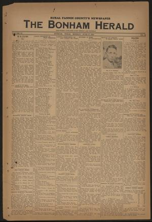 Primary view of object titled 'The Bonham Herald (Bonham, Tex.), Vol. 11, No. 89, Ed. 1 Monday, June 27, 1938'.
