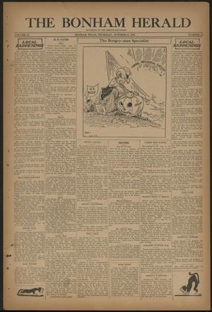 Primary view of object titled 'The Bonham Herald (Bonham, Tex.), Vol. 6, No. 15, Ed. 1 Thursday, October 27, 1932'.