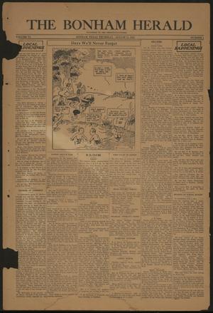 Primary view of object titled 'The Bonham Herald (Bonham, Tex.), Vol. 6, No. 4, Ed. 1 Thursday, August 11, 1932'.