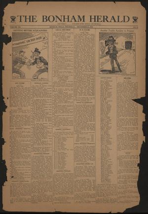 Primary view of object titled 'The Bonham Herald (Bonham, Tex.), Vol. 7, No. 34, Ed. 1 Thursday, December 28, 1933'.