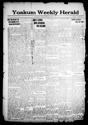 Yoakum Weekly Herald (Yoakum, Tex.), Vol. 19, No. 40, Ed. 1 Thursday, August 13, 1914