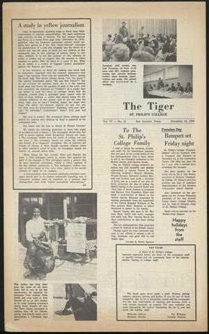 Primary view of object titled 'The Tiger (San Antonio, Tex.), Vol. 7, No. 3, Ed. 1 Monday, December 10, 1973'.