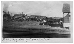 Primary view of object titled 'Trade day  [at] Olney, Texas'.