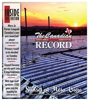 Primary view of object titled 'The Canadian Record (Canadian, Tex.), Vol. 122, No. 30, Ed. 1 Thursday, July 26, 2012'.