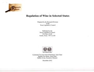 Regulation of Wine in Selected States