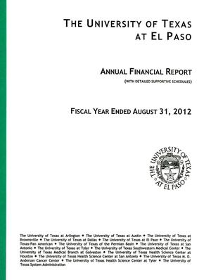 Primary view of object titled 'University of Texas at El Paso Annual Financial Report: 2012'.