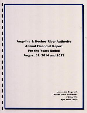 Primary view of object titled 'Angelina & Neches River Authority Annual Financial Report: 2013 and 2014'.