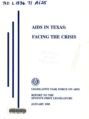 Primary view of object titled 'Aids in Texas: Facing the Crisis'.