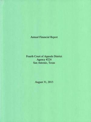 Texas Fourth Court of Appeals Annual Financial Report: 2013