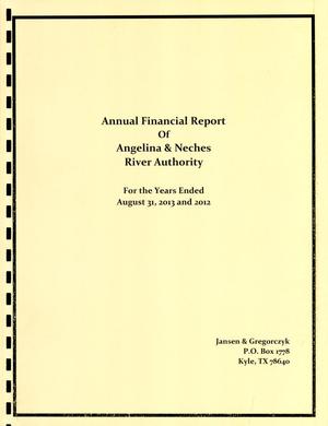 Angelina & Neches River Authority Annual Financial Report: 2012 and 2013