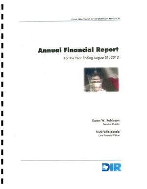 Texas Department of Information Resources Annual Financial Report: 2013