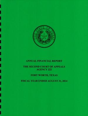Primary view of object titled 'Texas Second Court of Appeals Annual Financial Report: 2014'.