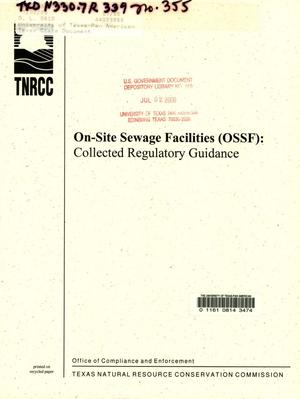 On-Site Sewage Facilities (OSSF): Collected Regulatory Guidance