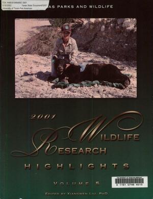Wildlife Research Highlights, Volume 5, 2001