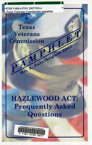 Primary view of object titled 'Texas Veterans Commission Pamphlet, Number 4, July/August 2007'.