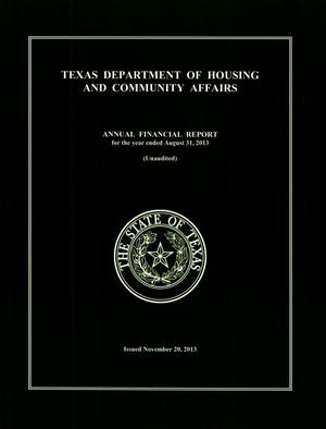 Texas Department of Housing and Community Affairs Annual Financial Report: 2013