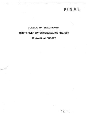 Primary view of object titled 'Trinity River Water Conveyance Project Annual Budget: 2014'.
