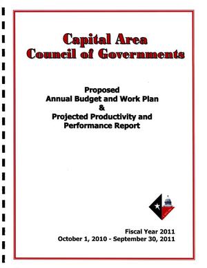 Primary view of object titled 'Capital Area Council of Governments Annual Budget and Work Plan: 2011'.