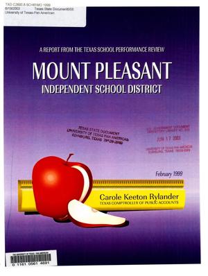 Primary view of object titled 'Performance Review of Mount Pleasant Independent School District (ISD), February 1999'.
