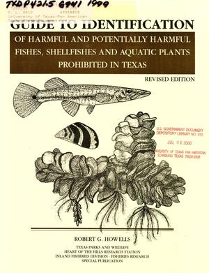 Guide to Identification Of Harmful And Potentially Harmful Fishes, Shellfishes, And Aquatic Plants Prohibited In Texas