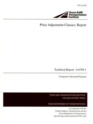 Price Adjustment Clauses: Report