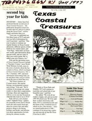 Texas Coastal Treasures, Volume 2, Number 1, Fall 1997