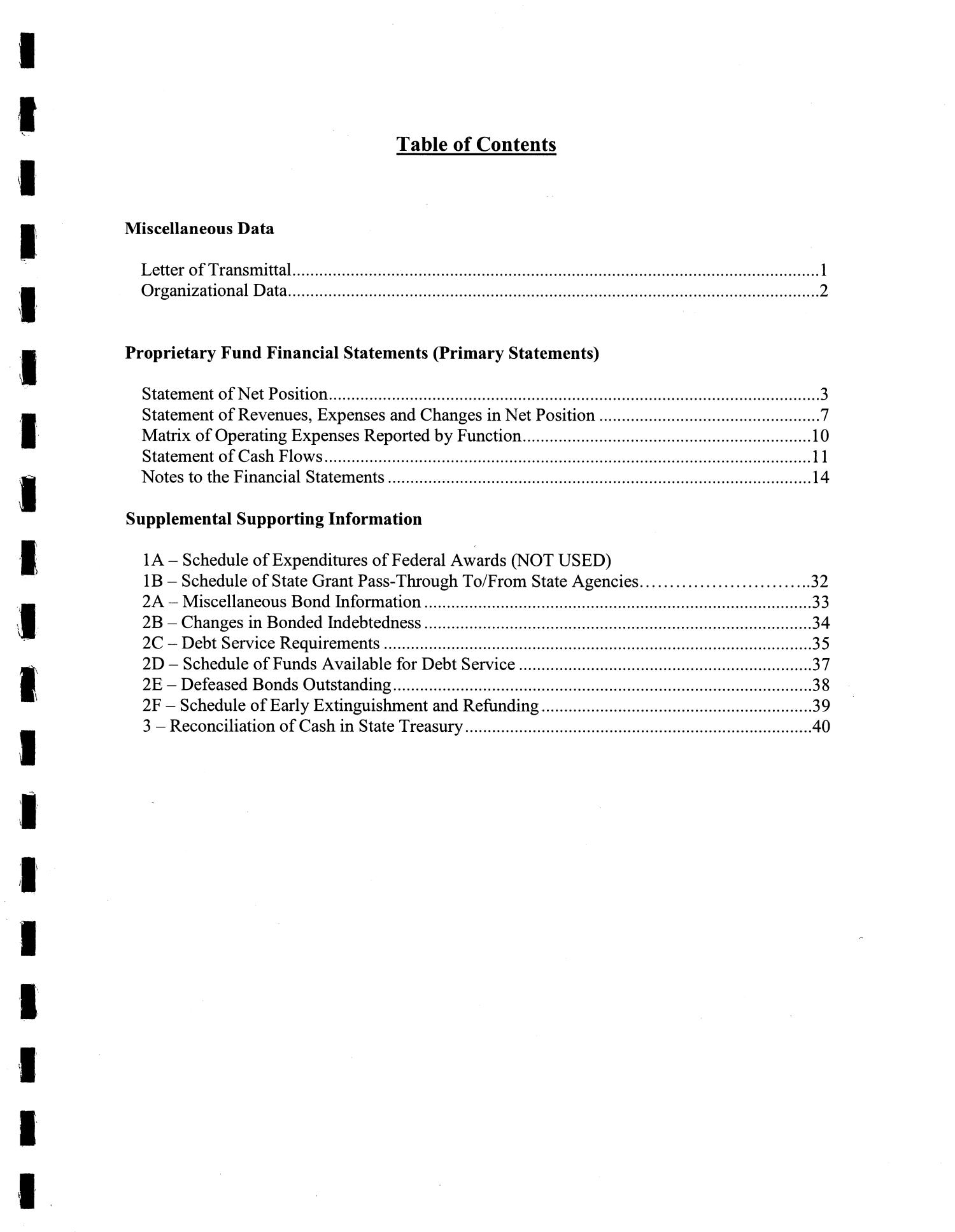 Texas State University System Administration Annual Financial Report: 2013
                                                
                                                    Table Of Contents
                                                