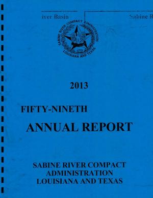 Sabine River Compact Administration Annual Report: 2013