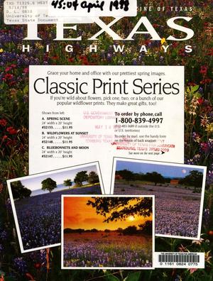 Primary view of object titled 'Texas Highways, Volume 45, Number 4, April 1998'.