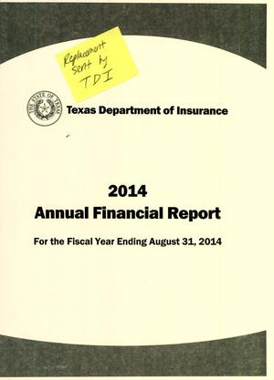 Primary view of object titled 'Texas Department of Insurance Annual Financial Report: 2014'.
