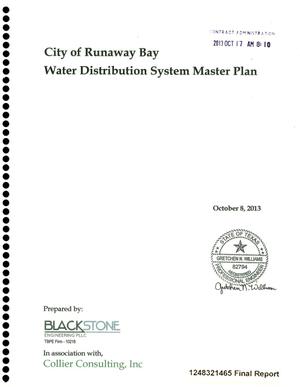 City of Runway Bay Water Distribution System Master Plan