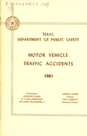 Motor Vehicle Traffic Accidents: 1981