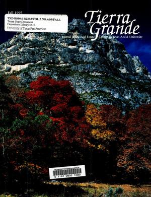 Tierra Grande, Volume 2, Number 4, Fall 1995