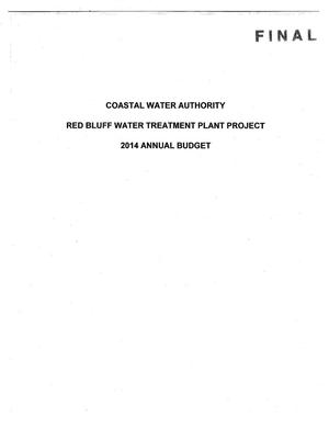 Primary view of object titled 'Red Bluff Water Treatment Plant Project Annual Budget: 2014'.