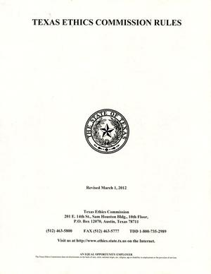 Texas Ethics Commission Rules