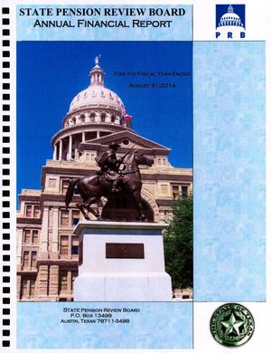 Texas Pension Review Board Annual Financial Report: 2014