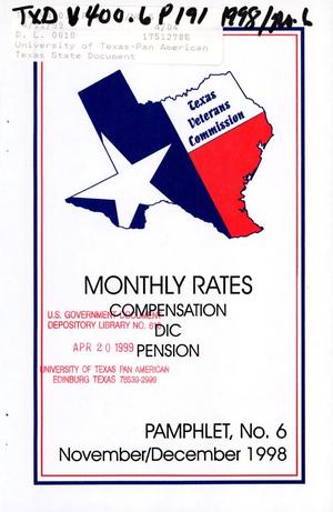 Texas Veterans Commission Pamphlet, Number 6, November/December 1998