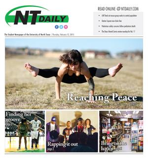 NT Daily (Denton, Tex.), Vol. 104, No. 08, Ed. 1 Thursday, February 12, 2015