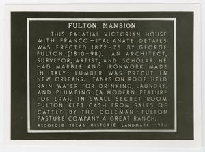 [Fulton Mansion Photograph #4]