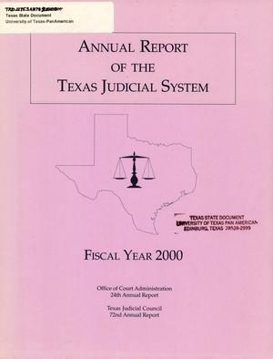 Primary view of object titled 'Texas Judicial System Annual Report: 2000'.