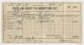 Primary view of [State and County Tax Receipt for J.E. Powell]