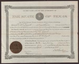 Primary view of object titled '[Certificate of Appointment of K.K. Legett as Member of Board of Directors]'.