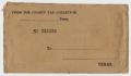 Thumbnail image of item number 1 in: '[County Tax Collector Envelope]'.