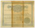 Thumbnail image of item number 2 in: '[Certificate of Enrollment as Attorney and Counselor of the Texas Supreme Court]'.