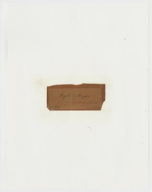 Primary view of object titled '[Legett & Bryan Law Office Business Card]'.