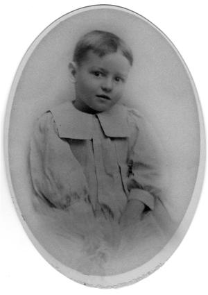 Primary view of object titled '[Portrait of Young Watt Matthews in a Dress]'.